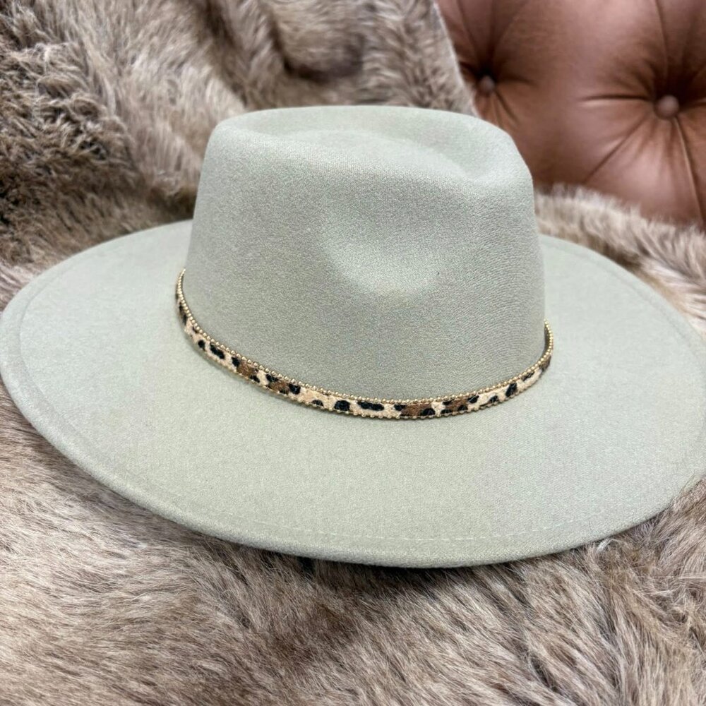 Felt Fedora Hat – Sage Green